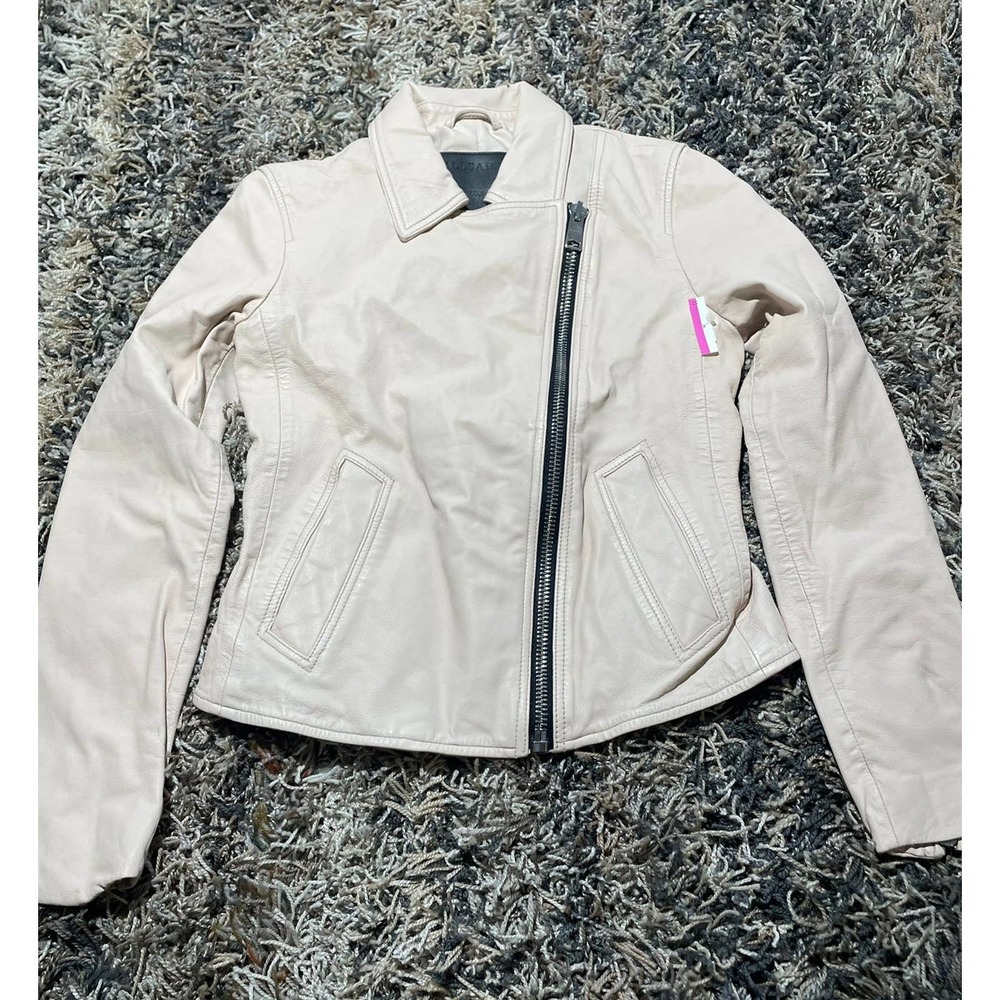 - all saints leather jacket / size 4